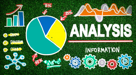 Sticker - Analysis Analytics Bar graph Chart Data Information Concept