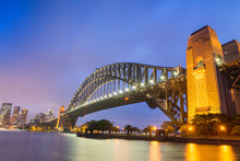 Wonderful Night Skyline Of Sydney, Australia