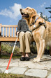 © xixinxing - Blind woman and a guide dog