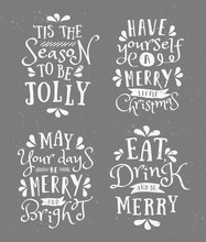 Christmas Typographic Designs Collection