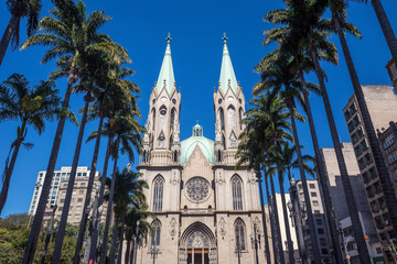 Se Cathedral in downtown Sao Paulo