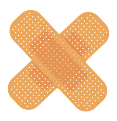 adhesive bandage on white. vector illustration