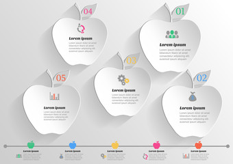 Wall Mural - Infographic banners Templates for business .Vector