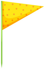 Poster - Food flag in yellow color