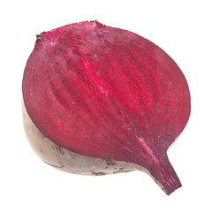 Wall Mural - Beet vegetable part on white