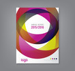 Abstract round circle shapes background for business annual report cover flyer