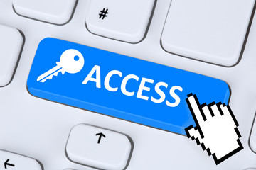 Wall Mural - access internet web www key data protection lock computer securi