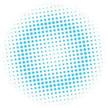 Abstract Halftone Blue And White Vector Background