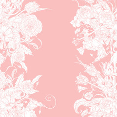  Vector Pastel Floral Frame. 