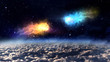space orbit meteor air bursts crash