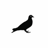 Fototapeta Młodzieżowe - Silhouette of a dove (color bird)