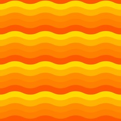 Wall Mural - Yellow Waves Seamless Pattern