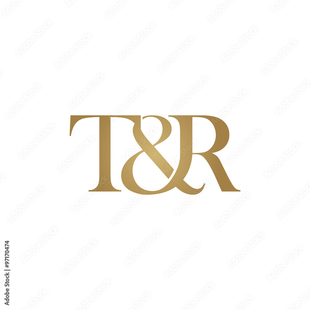 T&R Initial logo. Ampersand monogram logo Stock Vector | Adobe Stock