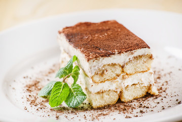 Wall Mural - tiramisu cake