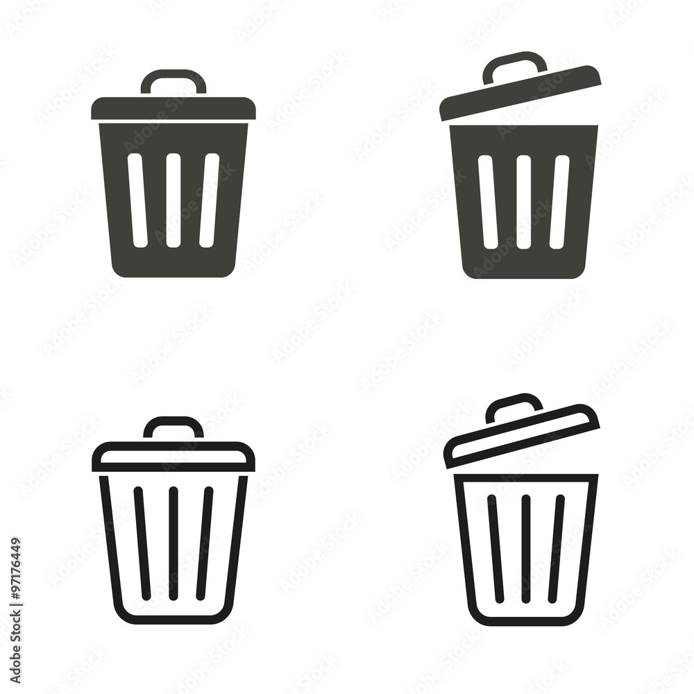 Developer Dustbin Icon Bin icon. Stock Vector | Adobe Stock