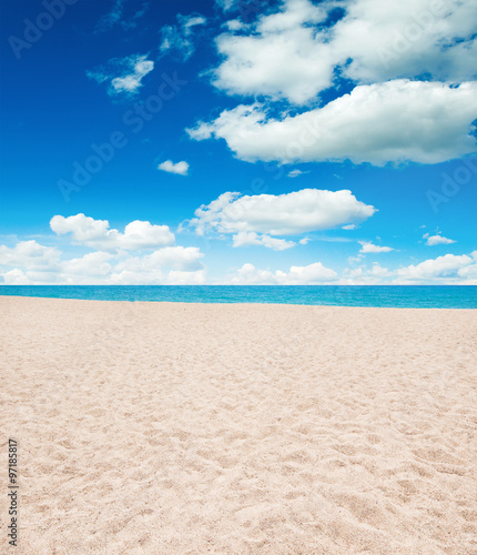 Naklejka na szafę Seychelles beach