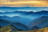 Fototapeta Góry - Blue mountains and hills