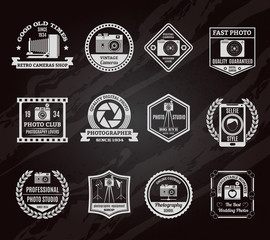 Sticker - Photo Industry Chalkboard Emblems Set