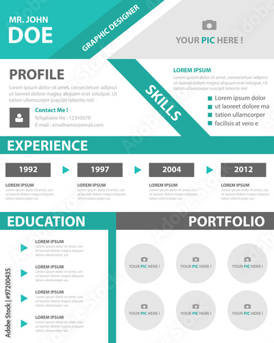 creative smart resume cv template layout for job application buy resume template layout