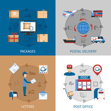 Mail Concept Icons Set 