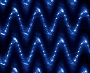 Wall Mural - wave Stars lens flares pattern