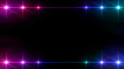 Wall Mural - spotlight array effect color