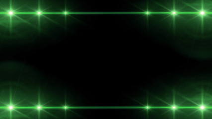 Wall Mural - spotlight array effect green color
