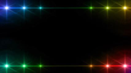 Wall Mural - spotlight array effect rainbow color