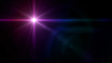Wall Mural - twinkle star lens flare purple