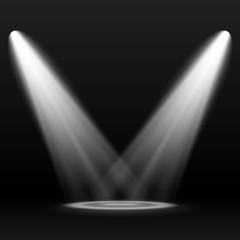 Aufkleber - Vector Spotlights. Scene. Light Effects