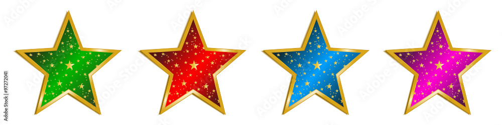 weihnachtsstern,stern,sterne,weihnachtssterne,set,  sortiment,blau,rot,grn,pink,bunt,vorlage,gold Stock Vector | Adobe Stock