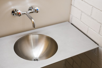 Modern metal sink