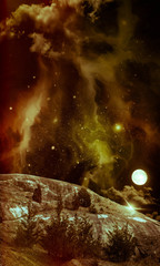 Wall Mural - universe starscape background