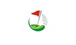 golf flag tournament logo