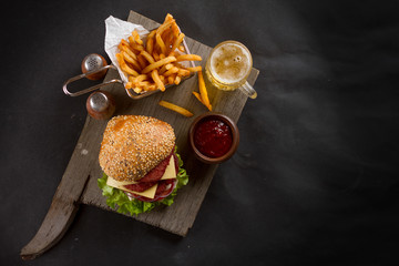 Wall Mural - Fresh burger