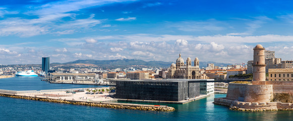 Saint Jean Castle and Cathedral de la Major  in Marseille