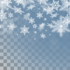 Poster - Vector snowflakes template