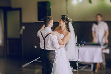 Wall Mural - wedding first dance