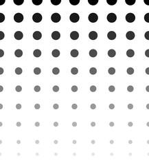 Leinwandbilder - Halftone, dotted pattern, texture. Horizontally seamless. Vector