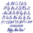 Handwritten Calligraphy Alphabet by Marker