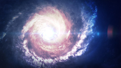 Wall Mural - incredibly beautiful spiral galaxy somewhere in deep space. elements of this image furnished by nasa