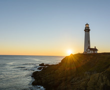Pigeon Point Lighthouse At Sunset