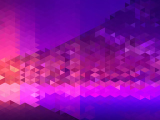 Wall Mural - Abstract purple and deep blue triangle pattern