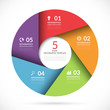 © vectorcreator - Vector circle template for business infographics