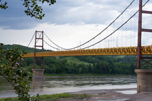 Peace River Bridge Dunvegan Alberta Canada