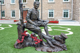 John McCrae's statue Guelph Ontario Canada