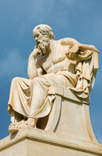 Athens - The Statue Of Socrates In Front Of National Academy Building 