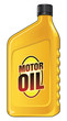Motor Oil Quart is an illustration of a yellow quart size motor oil container.