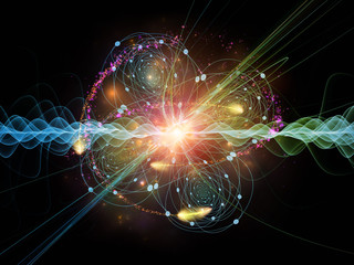 Wall Mural - Acceleration of Quantum Wave