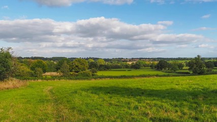 Wall Mural - English countryside of Tanworth in Arden panning